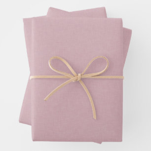 Cute eenvoudig roze chambray-effect inpakpapier vel