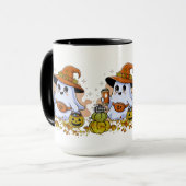Cute Éffrayante Combo Mug café à boire, 15 oz (Devant gauche)