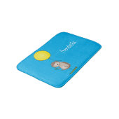 Cute egel en ballonpatroon van cartoon badmat (Gekanteld)