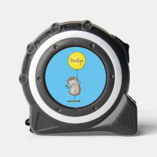 Cute egel en ballonpatroon van cartoon rolmaat