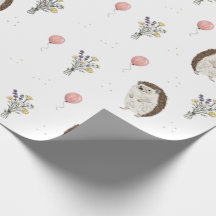 Cute Egel Verjaardags Inpakpapier