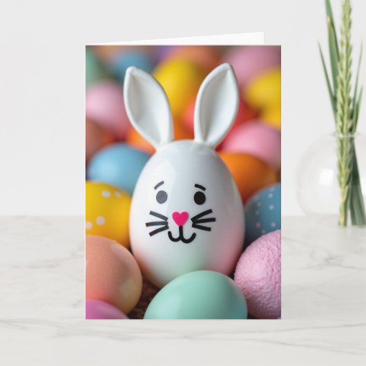 Cute Egg Friend Celebration Card Kaart (Voorkant)