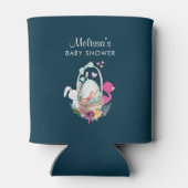 Cute Egg, Roze Flamingo & Bunny, Waterverf Blikjeskoeler (Achterkant)