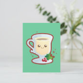 Cute Eggnog Briefkaart (Staand voorkant)