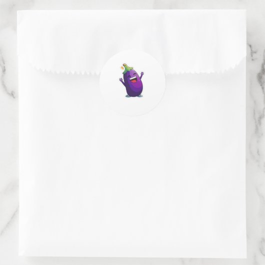 Cute eggplant sticker (Tas)