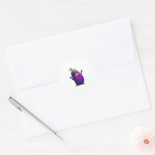 Cute eggplant sticker (Envelop)