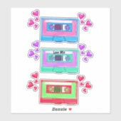 Cute Eight  Music Mixtape Cartoon Sticker (Vel)