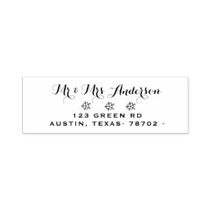 Cute Elderflower   Retouradres Rubberstempel Zelfinktende Stempel