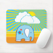 Cute Elefant Mousepad Muismat (Met muis)