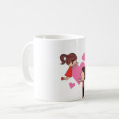 Cute & Elegant Couple with Heart Mug (Devant gauche)