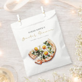 Cute Elegant Egg Basil Pizza Vrijgezellenfeest Par Bedankzakje (Geknipt)