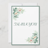 CUTE Elegant Eucalyptus Bridal Shower Invitation Kaart (Achterkant)