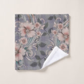 Cute Elegant Floral En vichy Motif (Gant de toilette)