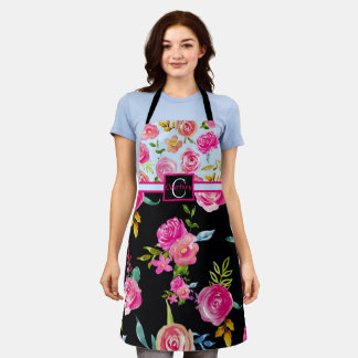 Cute Elegant Floral Personalized Monogram Schort