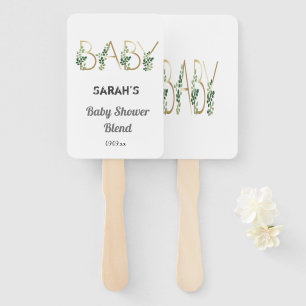 Cute Elegant Greenery Floral Baby shower Handwaaier