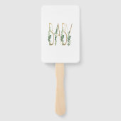Cute Elegant Greenery Floral Baby shower Handwaaier (Achterkant)