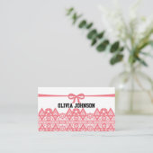 Cute, elegant klantenkaartje (Staand voorkant)