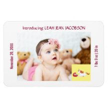 Cute Elegant New Baby Unicorn Birth Notice