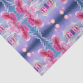 Cute Elegant Pink Girly Kerstmis Tissuepapier (Detail)