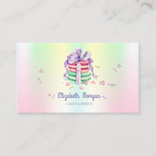 Cute Elegante Macarons, Snoepjes, Holografisch Visitekaartje