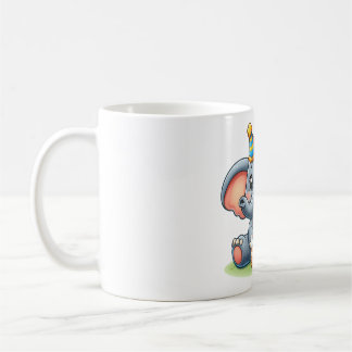 Cute Elephant 11th Birthday Koffiemok
