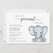 Cute Elephant Baby Boy Shower Kaart (Voorkant)