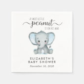 Cute Elephant Baby Boy Shower Servet (Voorkant)