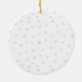 Cute Elephant Baby First KerstBoy Naam Keramisch Ornament (Achterkant)