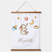 Cute Elephant baby Hangend Wandkleed (Voorkant)