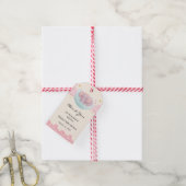 Cute Elephant Baby shower Dank u Gift Labels Cadeaulabel (Met Touw)
