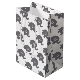 Cute Elephant Baby shower Gift Bag Medium Cadeauzakje