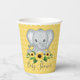 Cute Elephant Baby shower Papieren Bekers