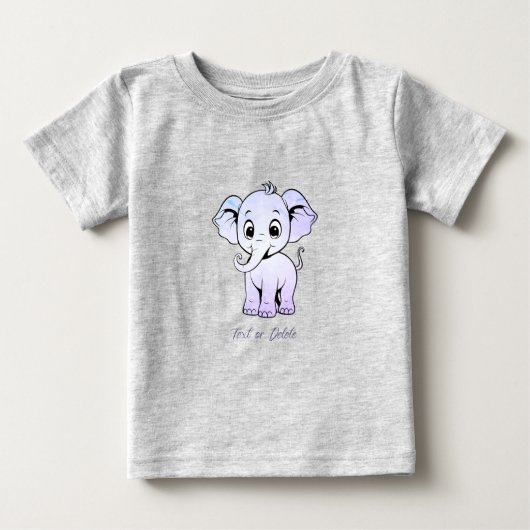 Cute Elephant Baby T-Shirt (Voorkant)