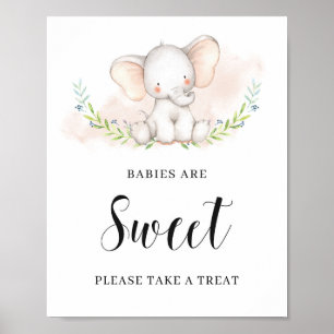 Cute Elephant Baby's zijn zoete posters