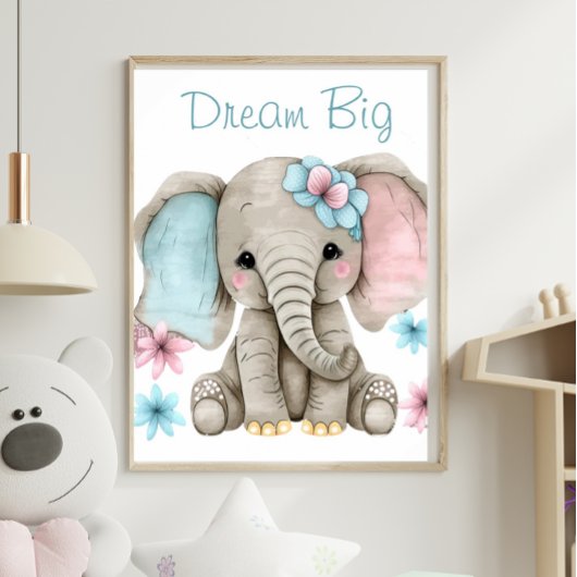 Cute Elephant Boy Girl Animal Print
