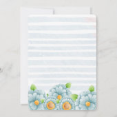 Cute Elephant Boy Invitation de fête du 2e anniver (Dos)