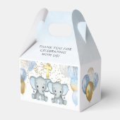 Cute Elephant Boys Baptisme Favor Box Bedankdoosjes (Achterkant)