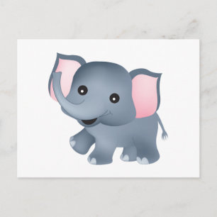 Cute Elephant Briefkaart