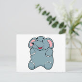 Cute Elephant Briefkaart (Staand voorkant)