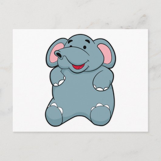 Cute Elephant Briefkaart (Voorkant)