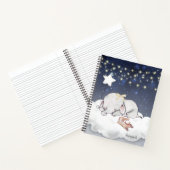 Cute Elephant Bunny Colorful Name Notitieboek (Binnen)