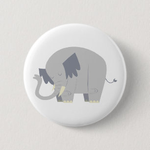 Cute Elephant Button