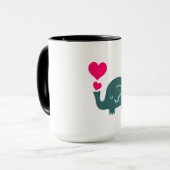 Cute Elephant Coffee Mok (Voorkant links)