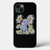 Cute Elephant Daisy Flower Butterfly Case-Mate iPhone Case (Achterkant)