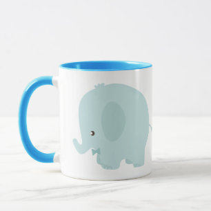 Cute Elephant famille imprimé tasse de café