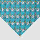 Cute Elephant Fish Scene met koraal Tissuepapier (Detail)