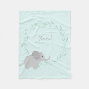 Cute Elephant Fleece Blanket