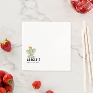 Cute Elephant Gender Neutral Baby Shower  Servet