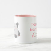 Cute elephant gepersonaliseerde mug mok (Midden)