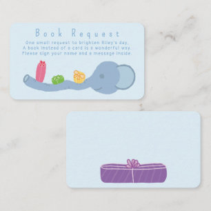 Cute Elephant & Gifts "Boek Aanvraag" Bijlage Auto